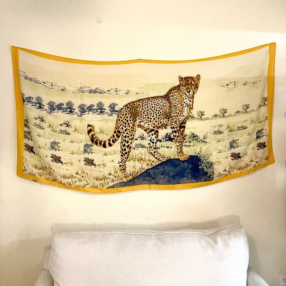 Vimoda Paris Rectangular Leopard Scarf (34" X 71") NWOT - Picture 1 of 15